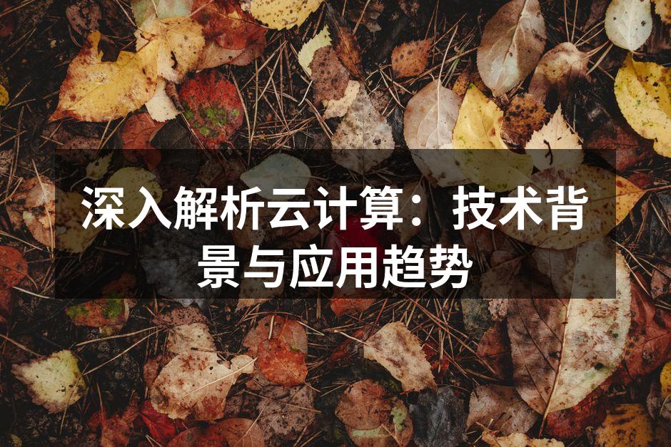 深入解析云计算：技术背景与应用趋势